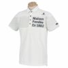 ルコック Le coq sportif　メンズ 生地切替 半袖 ポロシャツ QGMTJA06　2022年モデル ホワイト（WH00）