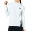 マンシングウェア Munsingwear　レディース UVカット 長袖 ハイネックシャツ MEWTJB01　2022年モデル ホワイト（WH00）