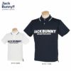 ジャックバニー Jack Bunny!!　メンズ ロゴプリント トリコット4WAYストレッチ 半袖 ポロシャツ 262-2160305　2022年モデル