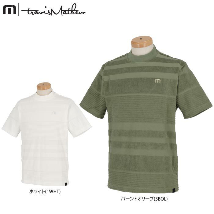 トラヴィスマシュー Travis Mathew メンズ ボーダー柄 パイル切替 半袖