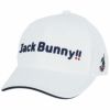 ジャックバニー Jack Bunny!!　ユニセックス 立体ロゴ刺繍 キャップ 262-2987102 030 ホワイト　2022年モデル ホワイト（030）