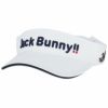 ジャックバニー Jack Bunny!!　ユニセックス 立体ロゴ刺繍 サンバイザー 262-2987103 030 ホワイト　2022年モデル ホワイト（030）