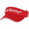 ジャックバニー Jack Bunny!!　ユニセックス 立体ロゴ刺繍 サンバイザー 262-2987103 100 レッド　2022年モデル レッド（100）