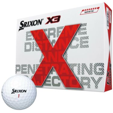 ダンロップ　スリクソン X3 エックススリー 2022年モデル ゴルフボール　1ダース（12球入り）　ホワイト
