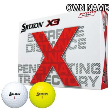 スリクソン X3 エックススリー 2022年モデル ゴルフボール 1ダース（12 ...