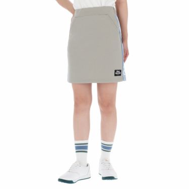 フィラ FILA　レディース ロゴライン ダンボールニット インナーパンツ付き スカート 752-344　2022年モデル 杢グレー（MGY）