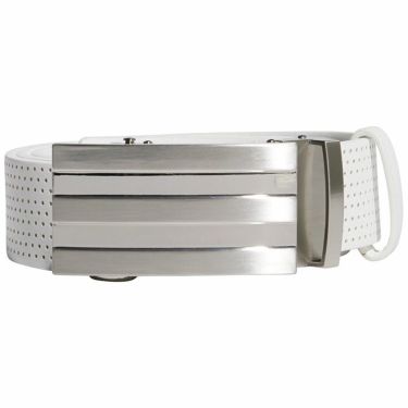 アディダス adidas　スリーストライプバックル パンチング 無段階調節　メンズ ベルト ZB274 HA5950 ホワイト　2022年モデル ホワイト（HA5950）