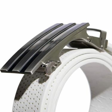 アディダス adidas　スリーストライプバックル パンチング 無段階調節　メンズ ベルト ZB274 HA5950 ホワイト　2022年モデル 詳細1