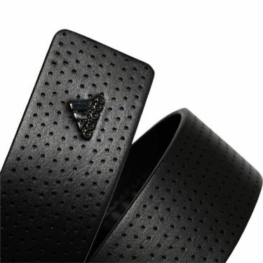 アディダス adidas　スリーストライプバックル パンチング 無段階調節　メンズ ベルト ZB274 HA5951 ブラック　2025年モデル 詳細2