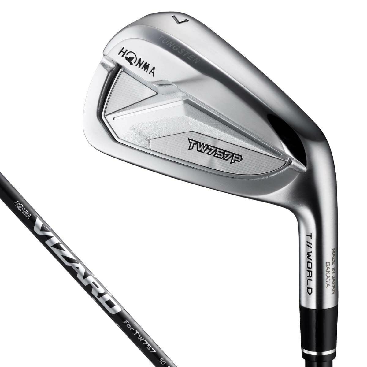本間ゴルフ　ツアーワールド TW757 P ポケットキャビティ アイアン 単品　VIZARD SHAFT for TW757 カーボンシャフト　2022年モデル 詳細1