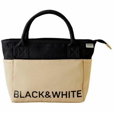 ブラック＆ホワイト Black＆White　ホワイトライン ユニセックス ロゴプリント カートバッグ BUF7201W 51 ベージュ　2021年モデル ベージュ（51）
