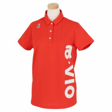 アルチビオ archivio レディース UVケア ロゴデザイン 鹿の子 半袖 ポロシャツ A159305 2022年モデル オレンジ（030）