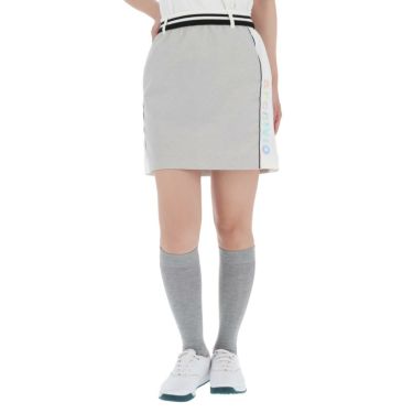 アルチビオ archivio　レディース ホログラムプリント 配色切替 ストレッチ スカート A156314　2022年モデル グレー（089）