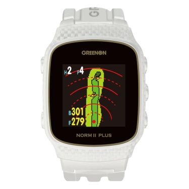 グリーンオン ザ・ゴルフウォッチ ノルム2 プラス　腕時計型 GPSゴルフナビ　ホワイト G020W　詳細1