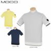 MOCO モコ　メンズ ロゴワッペン 編地切替 半袖 ニット ニット プルオーバー 21-1221140　2021年モデル