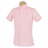 MOCO モコ　メンズ ロゴ刺繍 ストレッチ 半袖 ホリゾンタルカラー ポロシャツ 21-2221142　2021年モデル ピンク（73）