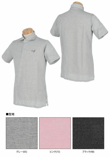 MOCO モコ　メンズ ロゴ刺繍 ストレッチ 半袖 ホリゾンタルカラー ポロシャツ 21-2221142　2021年モデル 詳細3