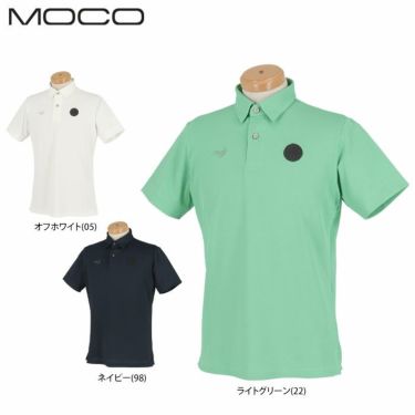 MOCO モコ　メンズ ロゴデザイン ストレッチ 半袖 ポロシャツ 21-2221152　2021年モデル 詳細1