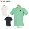MOCO モコ　メンズ ロゴデザイン ストレッチ 半袖 ポロシャツ 21-2221152