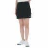 トミー ヒルフィガー ゴルフ　レディース 生地切替 ストレッチ バックプリーツ スカート THLA232　2022年モデル ブラック（10）