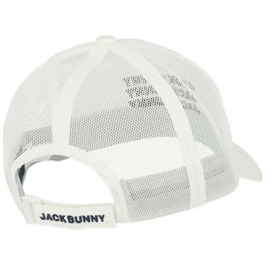 ジャックバニー Jack Bunny!!　ユニセックス ロゴ刺繍 ツイル メッシュ キャップ 262-2187410 030 ホワイト　2022年モデル 詳細1