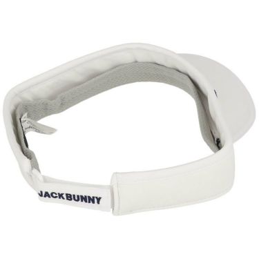 ジャックバニー Jack Bunny!!　ユニセックス 立体ロゴ刺繍 機能 サンバイザー 262-2187421 030 ホワイト　2022年モデル 詳細1