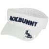 ジャックバニー Jack Bunny!!　レディース 立体ロゴ刺繍 パイル サンバイザー 262-2187416 030 ホワイト　2022年モデル ホワイト（030）