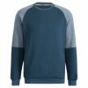 アディダス adidas　メンズ 生地切替 ストレッチ 長袖 ラグランスリーブ クルーネック プルオーバー LA198　2022年モデル クルーネイビー（H64627）