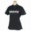 アドミラル Admiral　レディース ハーフユニオンジャック ストレッチ 半袖 モックネックシャツ ADLA204　2022年モデル ネイビー（30）