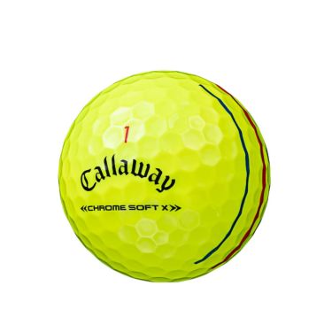 キャロウェイ　クロム ソフト エックス トリプルトラック ゴルフボール 2022年モデル　1ダース（12球入り） イエロー　詳細1
