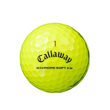 キャロウェイ　クロム ソフト エックス トリプルトラック ゴルフボール 2022年モデル　1ダース（12球入り） イエロー　詳細2