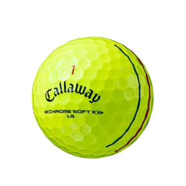 キャロウェイ　クロム ソフト エックス LS ゴルフボール トリプルトラック 2022年モデル　1ダース（12球入り） イエロー 詳細1