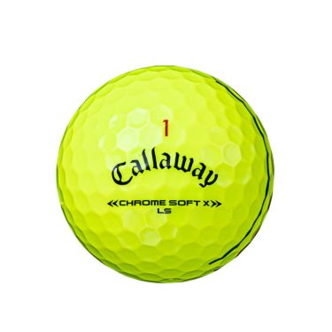 キャロウェイ　クロム ソフト エックス LS ゴルフボール トリプルトラック 2022年モデル　1ダース（12球入り） イエロー　詳細2