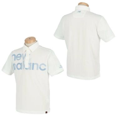 ニューバランスゴルフ　メンズ METRO ロゴデザインプリント 鹿の子 半袖 ポロシャツ 012-2168011　2022年モデル 詳細3