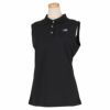 ニューバランスゴルフ　レディース SPORT 柄切替 ノースリーブ ポロシャツ 012-2160503　2022年モデル ブラック（010）