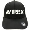 アビレックス AVIREX　立体刺繍ロゴ コットンツイル ベーシック キャップ AVXBB1-36C BLK ブラック　2022年モデル ブラック（BLK）