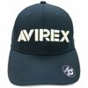 アビレックス AVIREX　立体刺繍ロゴ コットンツイル ベーシック キャップ AVXBB1-36C NVY ネイビー　2022年モデル ネイビー（NVY）