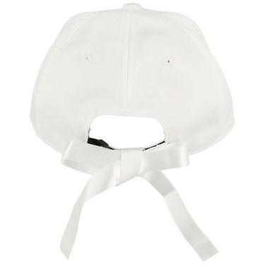 マンシングウェア Munsingwear　レディース 立体ロゴ刺繍 リボン付き キャップ MECTJC03W WH00 ホワイト　2022年モデル 詳細2