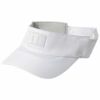 マンシングウェア Munsingwear　レディース ロゴ刺繍 通気メッシュ サンバイザー MECTJC50 WH00 ホワイト　2022年モデル ホワイト（WH00）