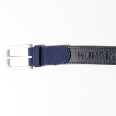 マンシングウェア Munsingwear　レディース ロゴエンボス ストレッチ ベルト MGCTJH00 NV00 ネイビー　2022年モデル 詳細1