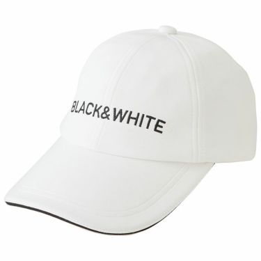 ブラック＆ホワイト Black＆White　ホワイトライン レディース ロゴ刺繍 ダンボールニット キャップ BLS8432WC 10 ホワイト　2022年モデル ホワイト（10）