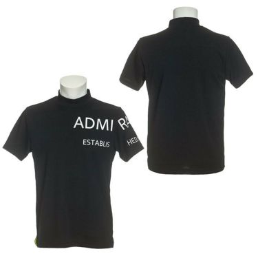 アドミラル Admiral　メンズ ロゴジャカード ボーダーメッシュ 半袖 モックネックシャツ ADMA232　2022年モデル 詳細3