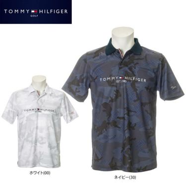 トミー ヒルフィガー ゴルフ　メンズ カモフラージュ柄 半袖 ポロシャツ THMA203　2022年モデル 詳細1