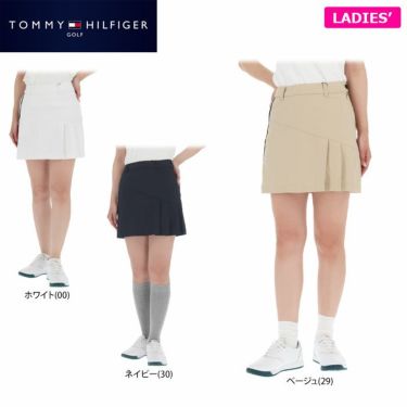 トミー ヒルフィガー ゴルフ　レディース トミーフラッグ切替 部分プリーツ スカート THLA218　2022年モデル 詳細1