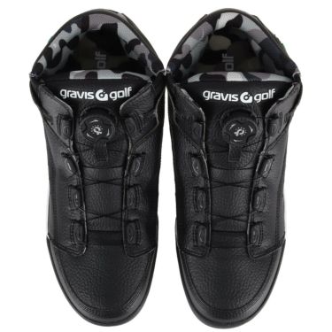 グラビス ゴルフ gravis golf　ミドルカット スパイクレス　メンズ ゴルフシューズ　GGS-2B-SS02 0002 BLACK　2022年モデル 詳細3