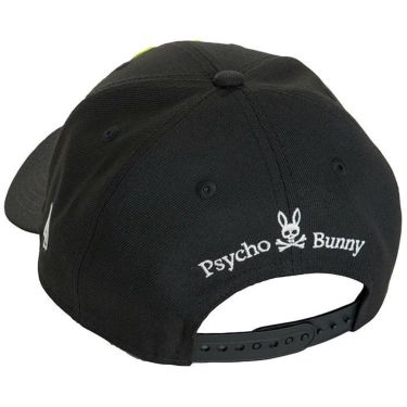 サイコバニー PsychoBunny　NEW ERAコラボ ３Dロゴ刺繍 キャップ PBMG202F 10 ブラック　2022年モデル 詳細1