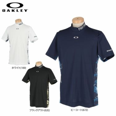 オークリー OAKLEY　メンズ 柄切替 半袖 モックネックシャツ FOA403522　2022年モデル 詳細1