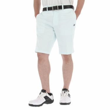 ニューバランスゴルフ　メンズ METRO ロゴ刺繍 ストライプ柄 ストレッチ ショートパンツ 012-2132004　2022年モデル ブルー（110）