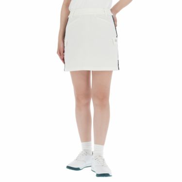 ニューバランスゴルフ　レディース SPORT ロゴテープ リップストップ 4WAYストレッチ スカート 012-2134503　2022年モデル ホワイト（030）