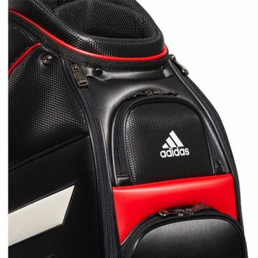 アディダス adidas　スリーバー メンズ キャディバッグ DI849 HA3133 ブラック/ビビッドレッド/ホワイト　2022年モデル 詳細4